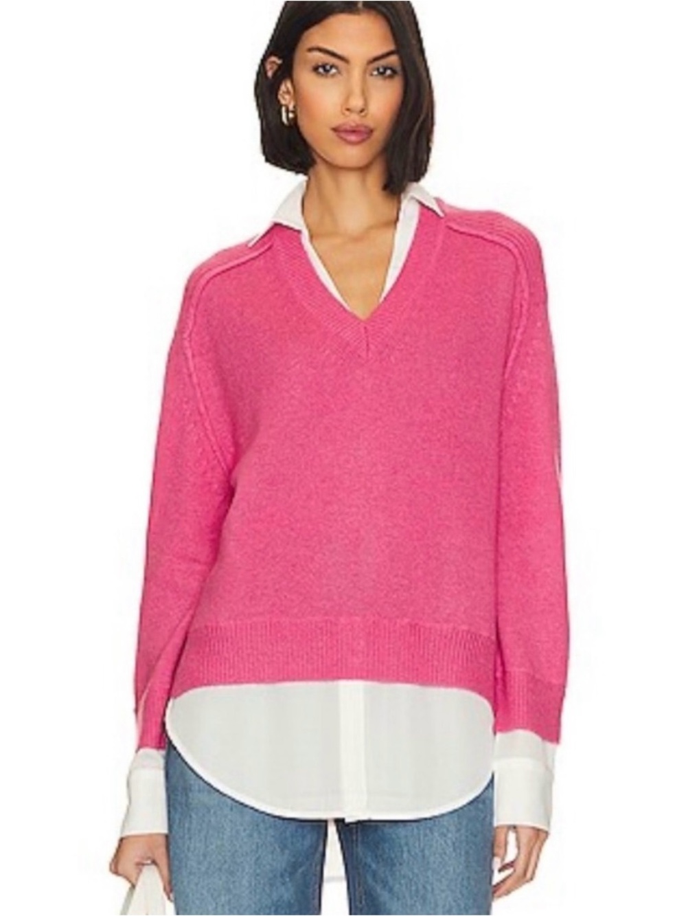 Brochu Walker The Looker Layered V-Neck Sweater